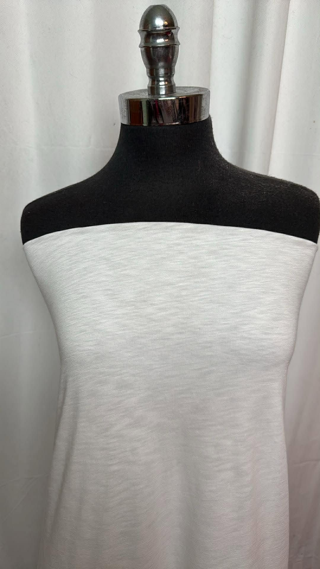 White Slub - Rayon/Spandex - 2 Yard Cut