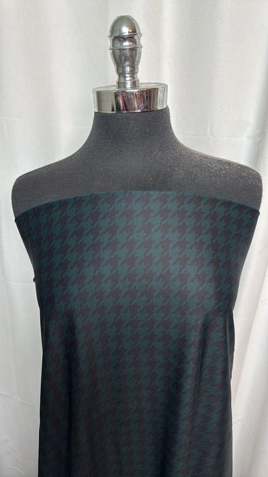Hunter/Black Herringbone - Yoga Performance - 2 Yard Cut