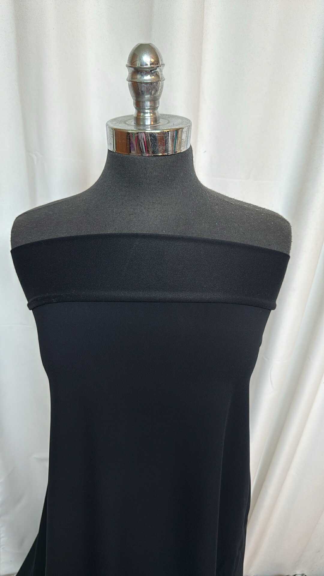 Black - Fleece-Back Performance - By the Yard