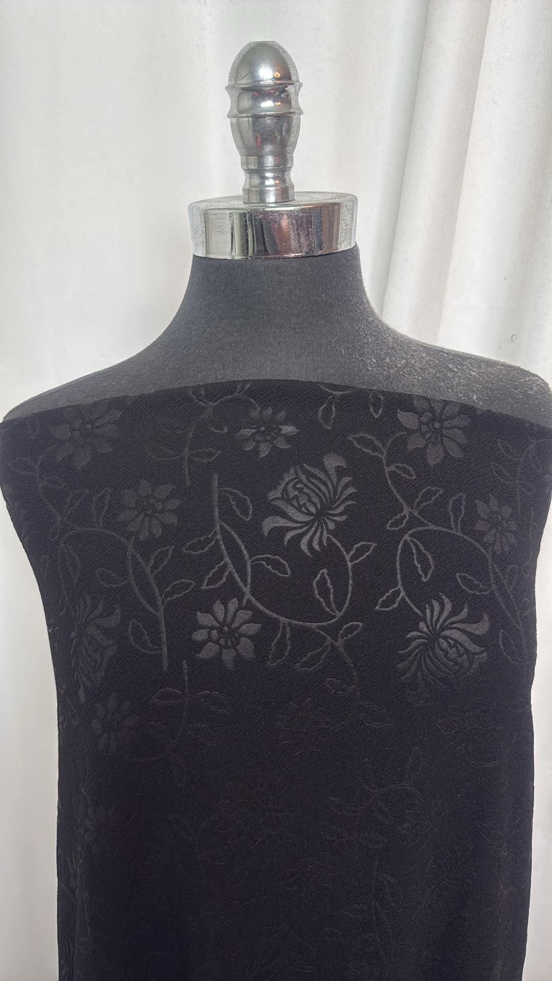 Black Embossed - Liverpool - 2 Yard Cut