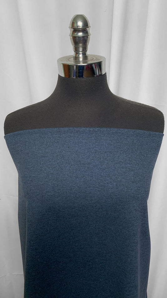 Blue/Black - Peached Performance - 1 Yard Cut