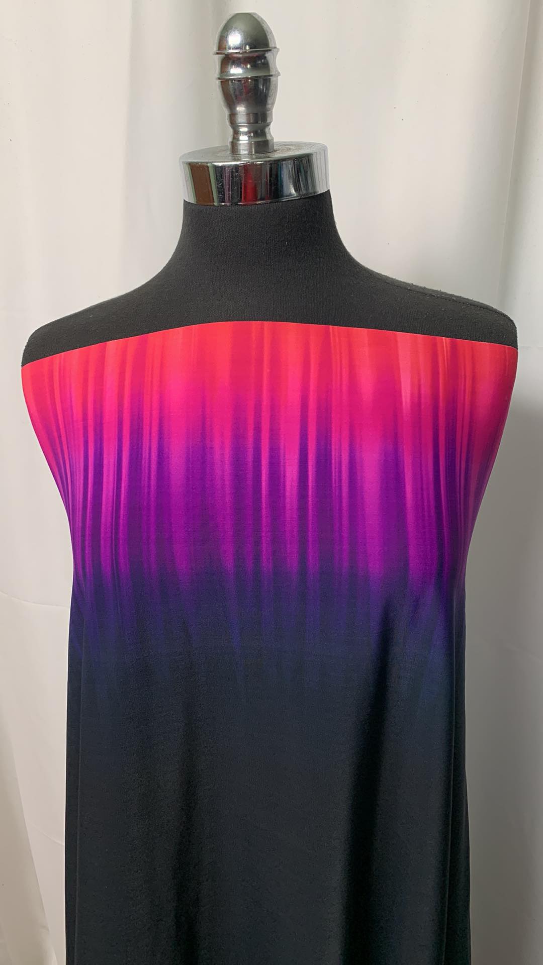 Black/Pink Double-Border (36" Wide) - Nylon/Spandex - 3 Yard Cut