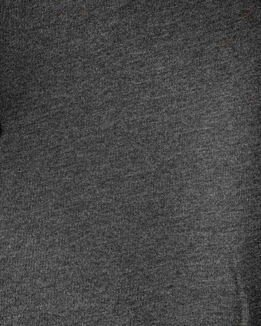 HEATHERED CHARCOAL SWEATSHIRT BUNDLE : 1.5YD Heathered Charcoal Sweatshirt Fleece & 1YD Heathered Charcoal Rib Knit : A2324