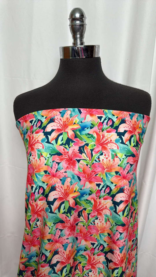 Lily Lagoon - Poly/Spandex Single Brushed Performance - 2 Yard Cut