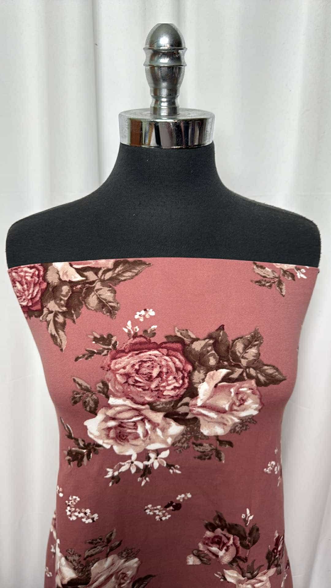 Floral 10 - Double Brushed Poly Spandex - 2 Yard Cut