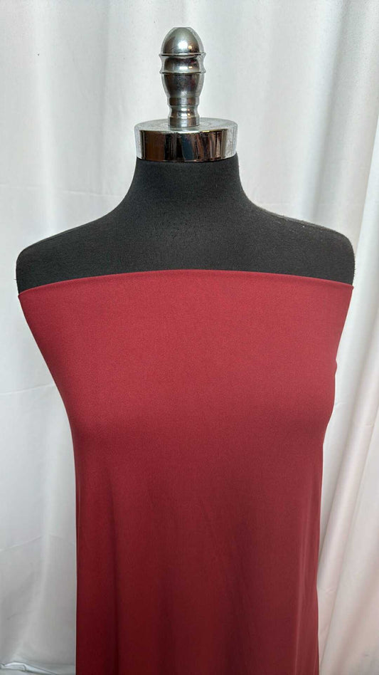 Marsala - Double Brushed Poly Spandex - 2 Yard Cut