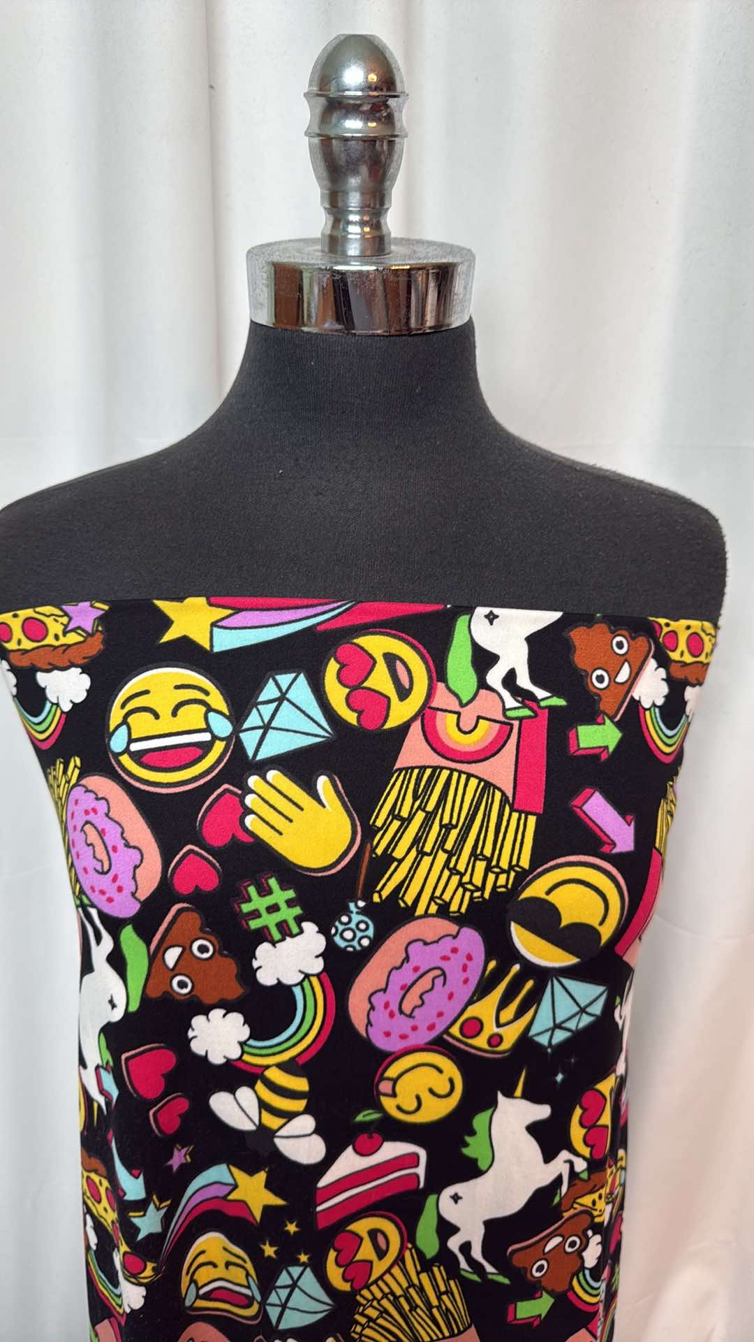 Emoji - Double Brushed Poly Spandex- 2 Yard Cut