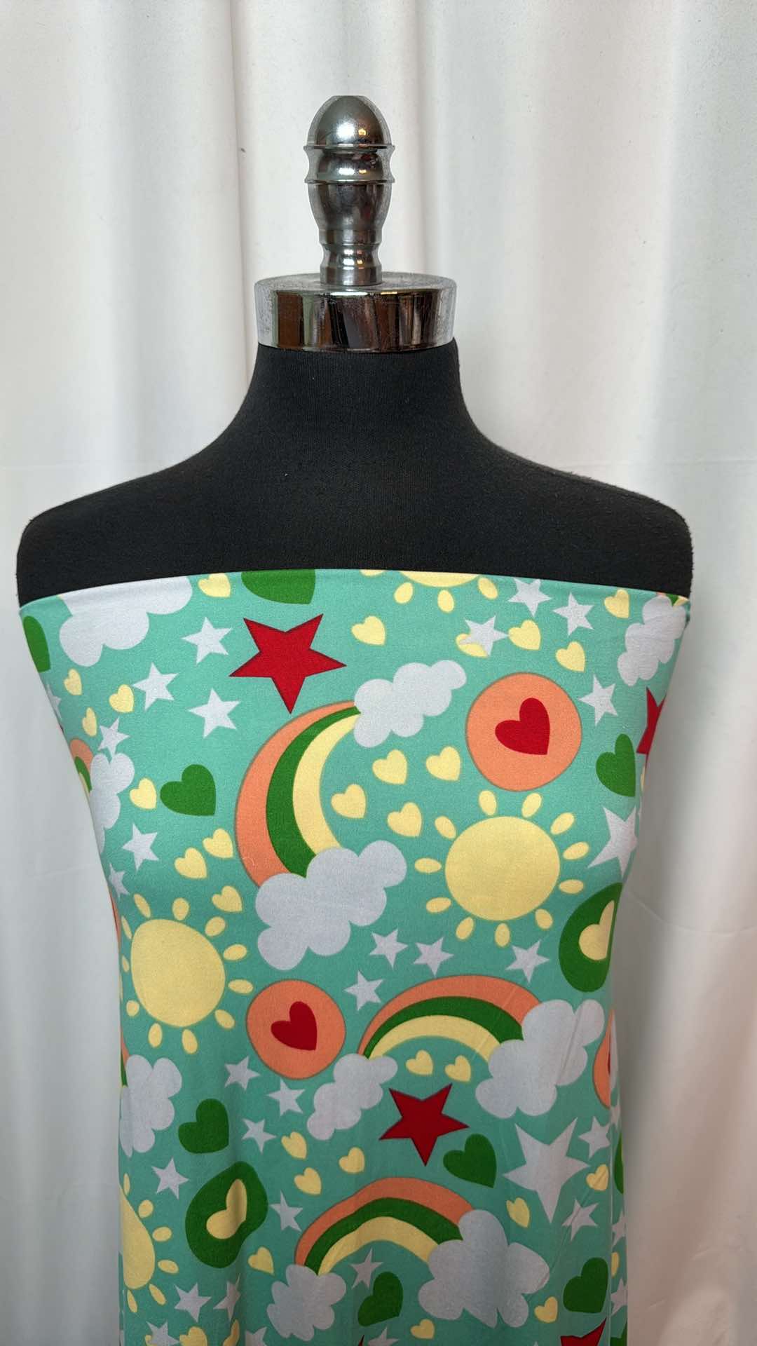 Rainbow Day - Double Brushed Poly Spandex- 2 Yard Cut