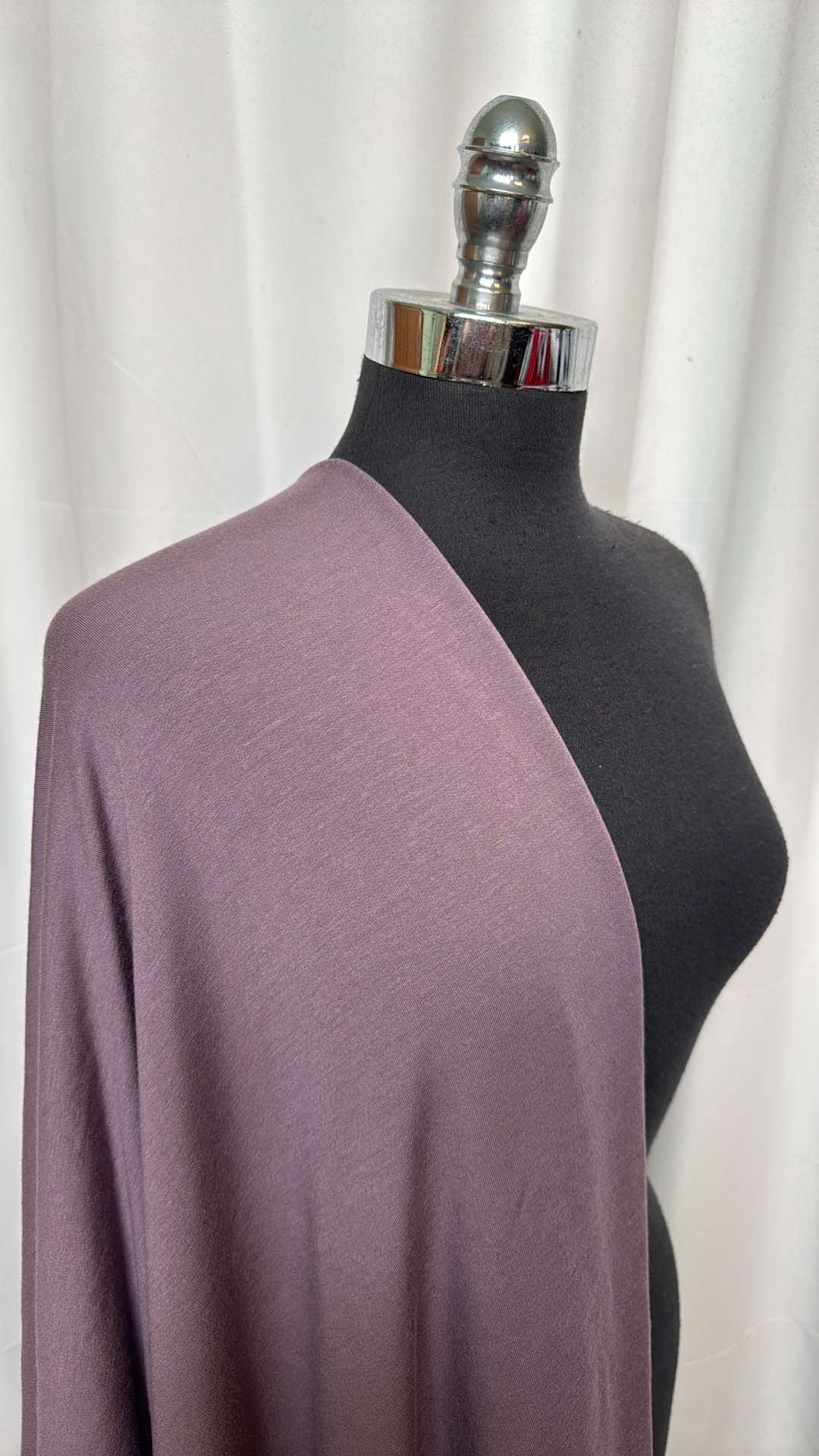 Dusty Plum - Modal/Spandex Brushed French Terry - 2 Yard Cut