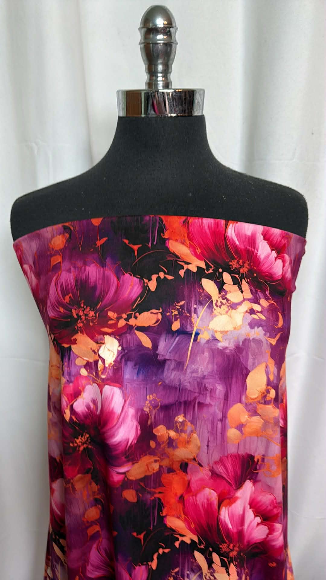 Firelight Florals (*Custom) - Peached Performance - 2 Yard Cut