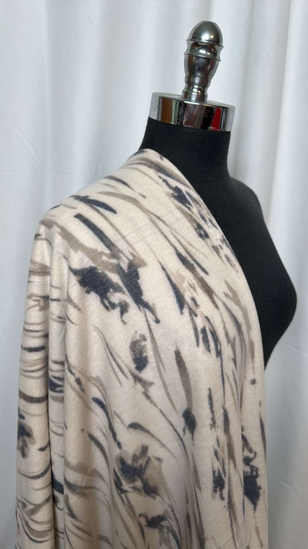 Floral Stems - Brushed-Face French Terry (Made in Korea) - 3 Yard Cut