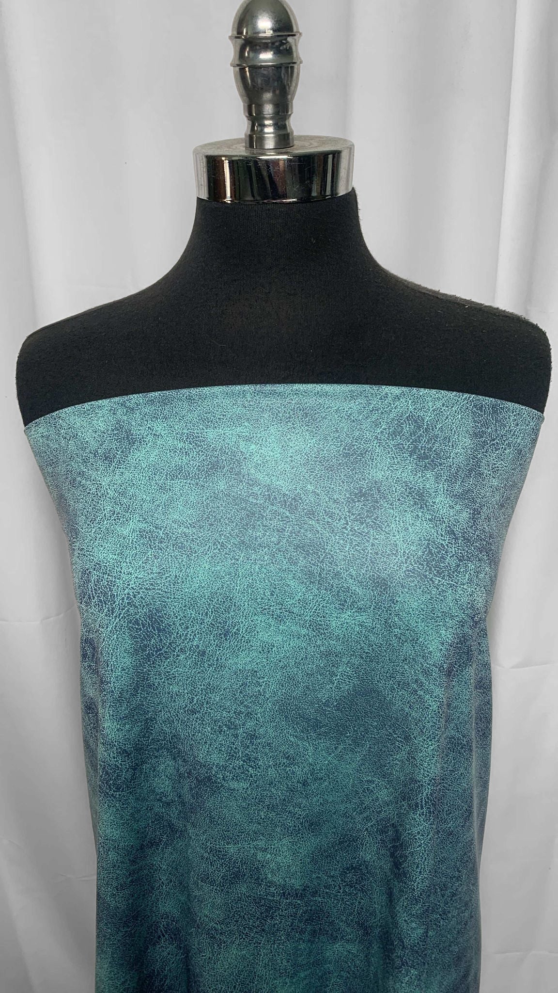 Blue Crackle - Foil ITY - 2 Yard Cut