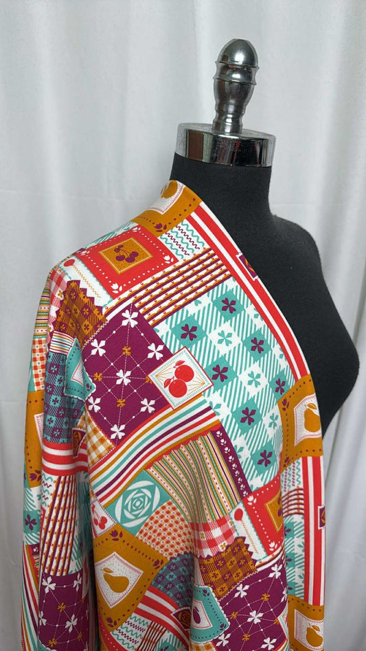 Patchwork - Cotton/Spandex French Terry - 2 Yard Cut