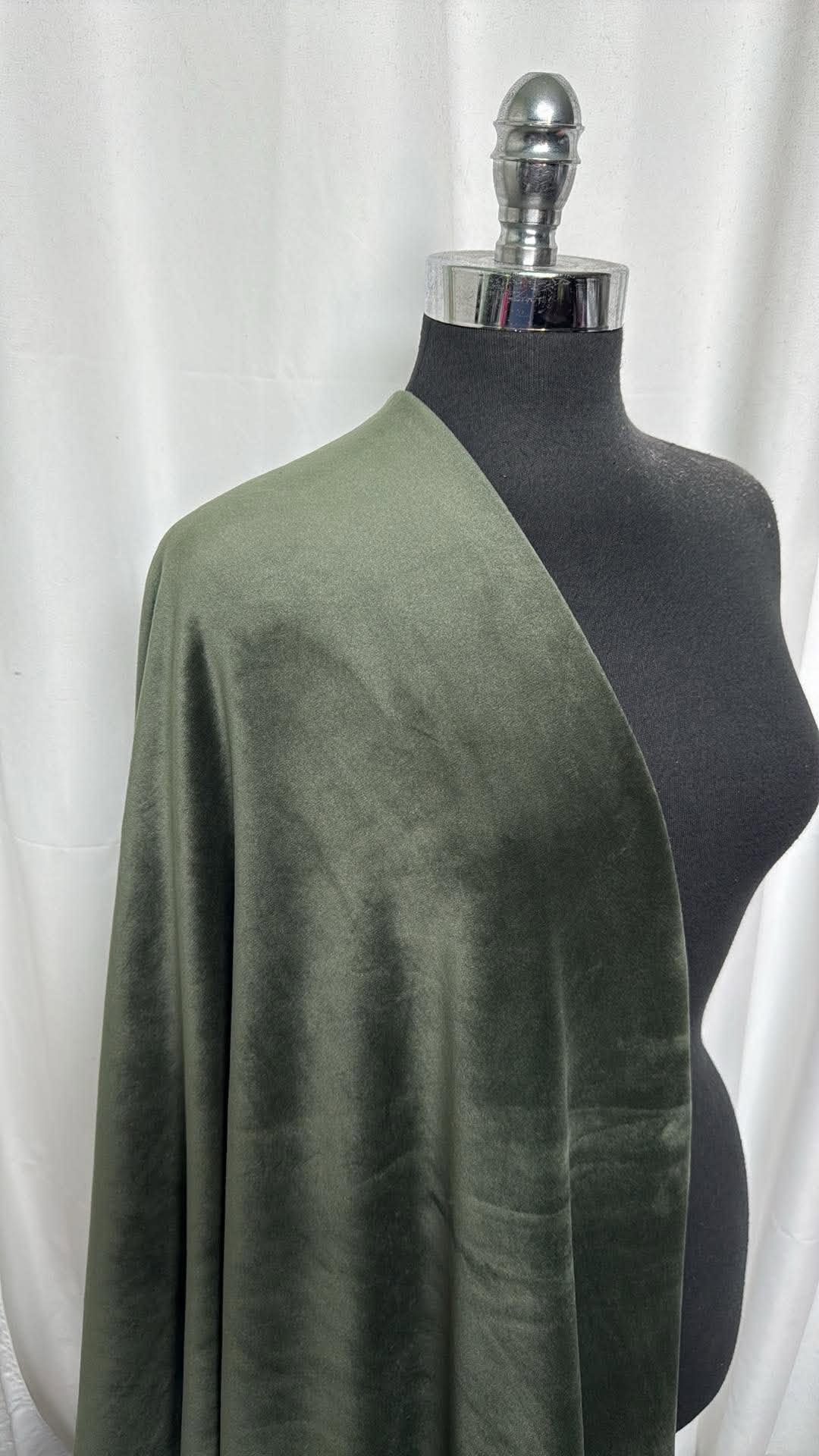 Green - Velvet Plush - By the Yard