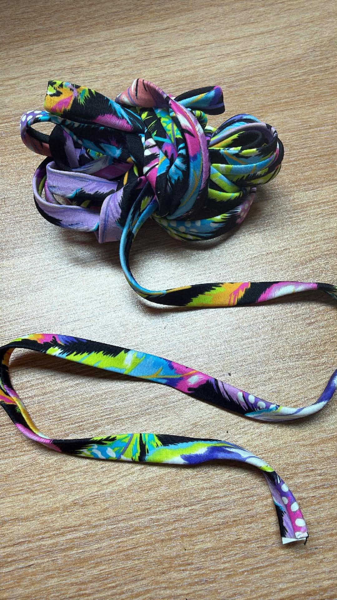 1/2” Nylon/Spandex Swim Straps w/Rubber Elastic Enclosed - 5 Yards