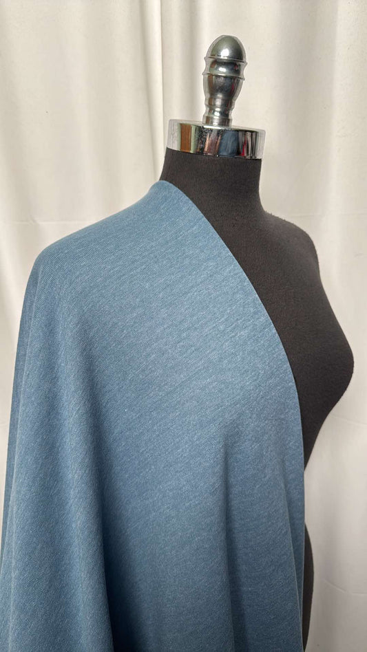 Heathered Teal - Cotton/Poly Sweatshirt Fleece (72" Wide) - 3 Yard Cut