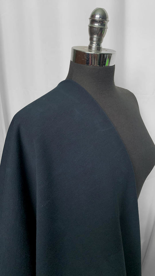 Navy - Heavy Cotton/Spandex Sweatshirt Fleece - By the Yard