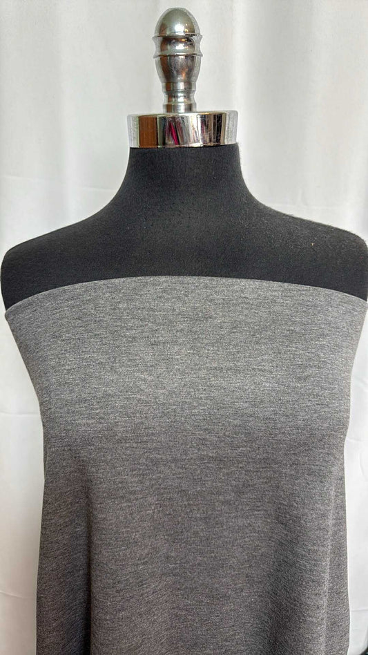 Heather Grey - Rayon/Nylon/Spandex Ponte - By the Yard
