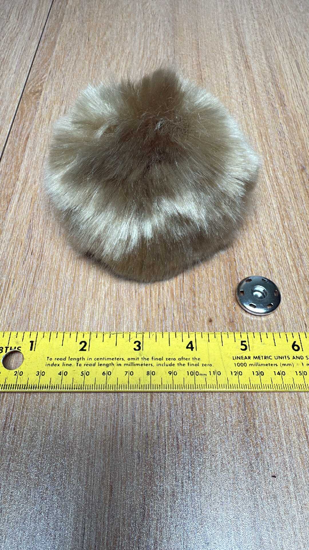 Honey - Giant Faux Fur Pom-Pom w/Attachment