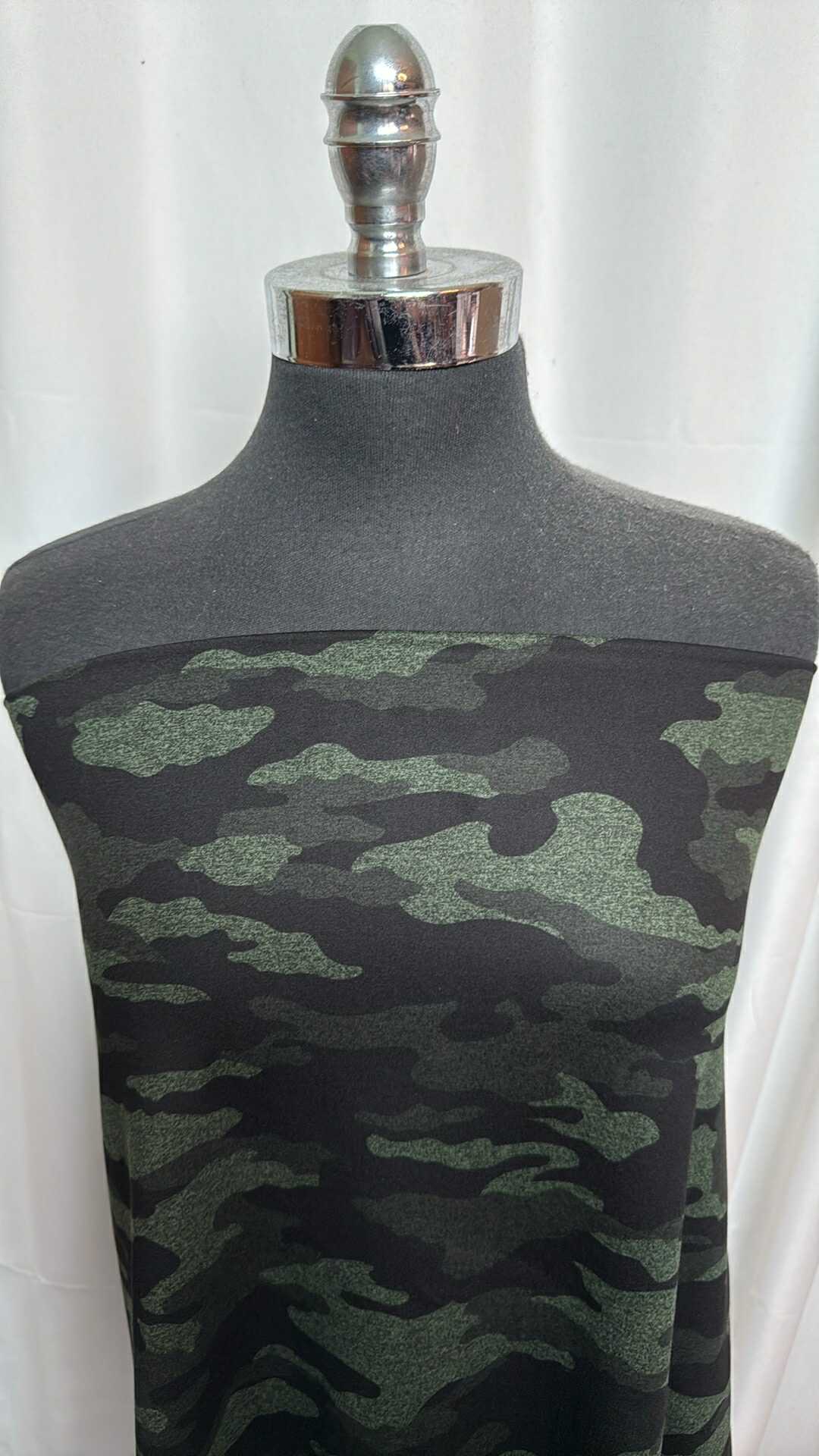 Hunter Green Camo - Peached Performance - By the 1/2 Yard