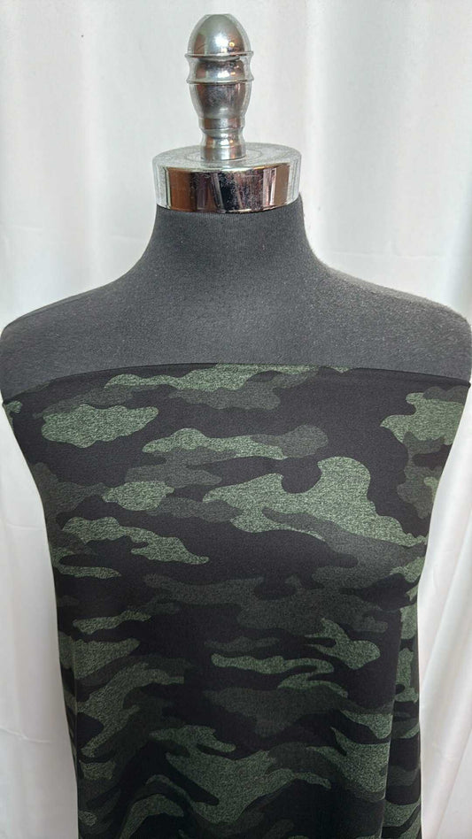 Hunter Green Camo - Peached Performance - By the 1/2 Yard
