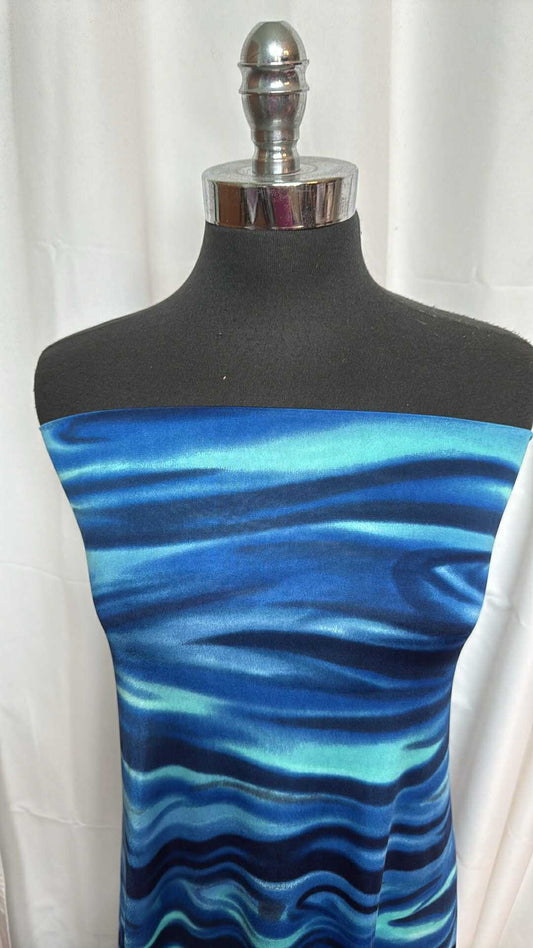 Blue Swirl - Venezia - 3 Yard Cut