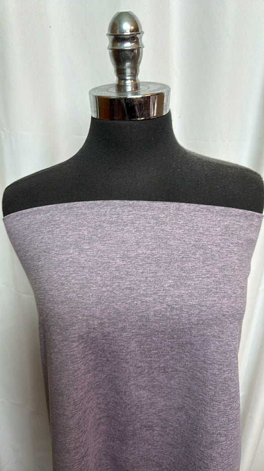 Lilac/Grey - Peached Performance - By the 1/2 Yard