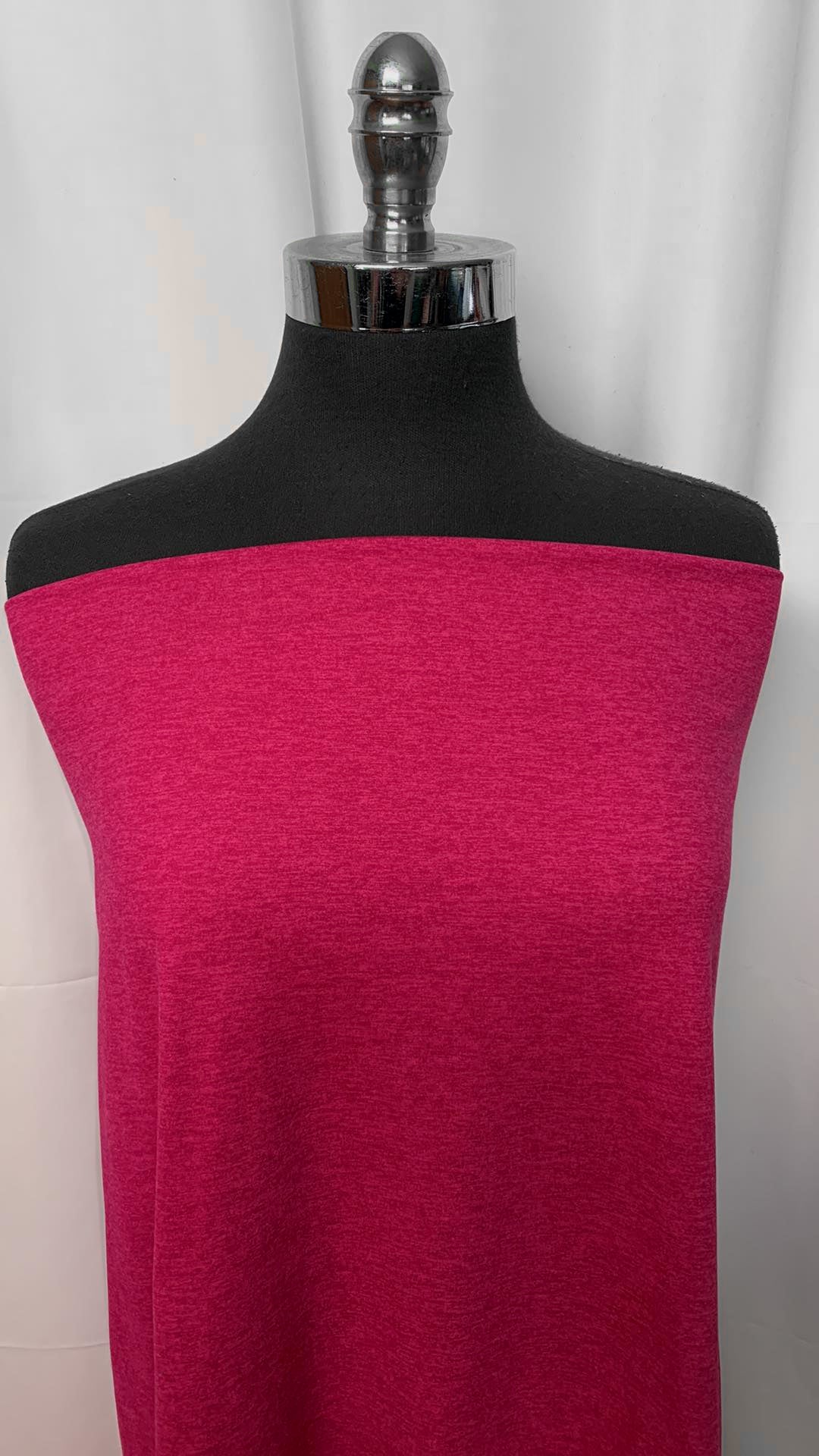Heathered Magenta - Peached Performance - 2 Yard Cut