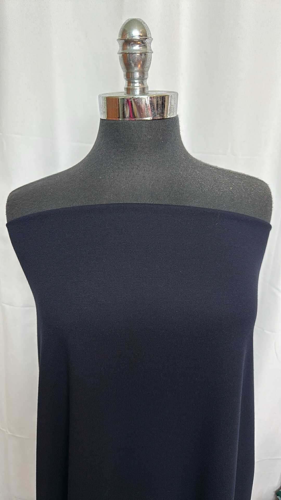Midnight Blue - Rayon/Nylon/Spandex Ponte - By the Yard