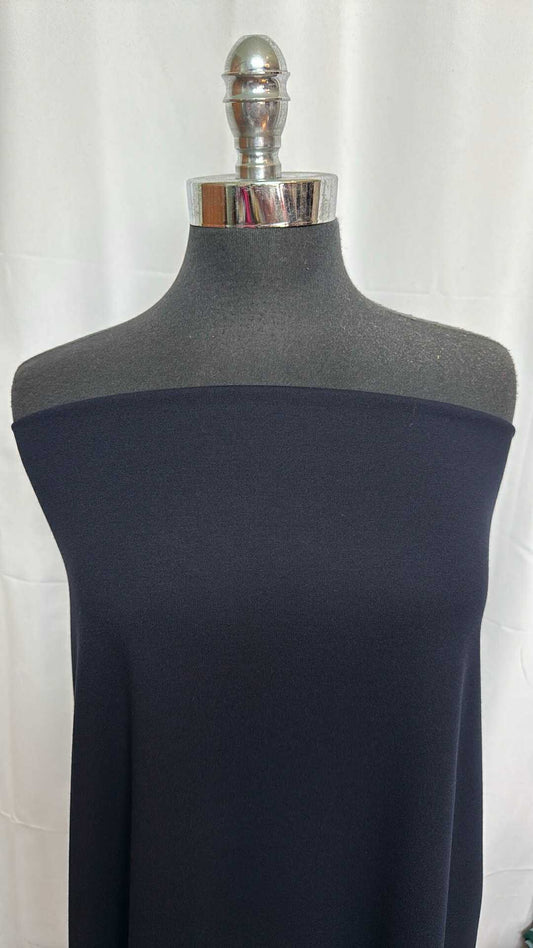 Midnight Blue - Rayon/Nylon/Spandex Ponte - By the Yard