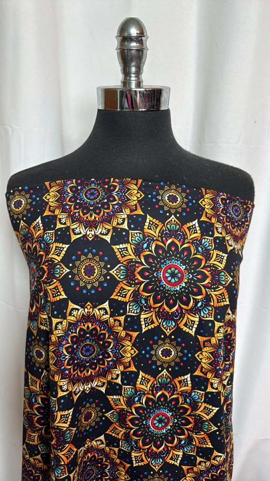 Midnight Mandala (*Custom) - Peached Performance - 1 Yard Cut