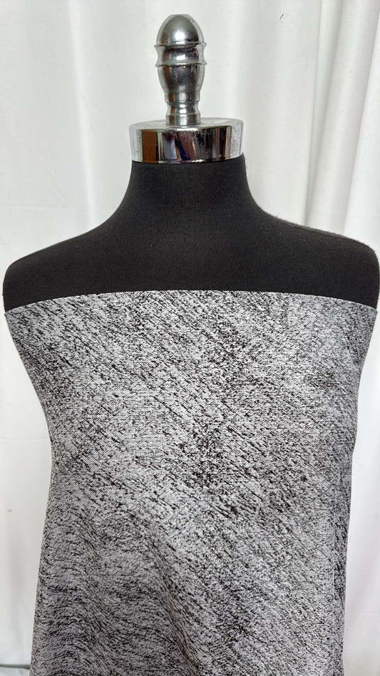 Black/Grey - Jacquard Performance - 2 Yard Cut