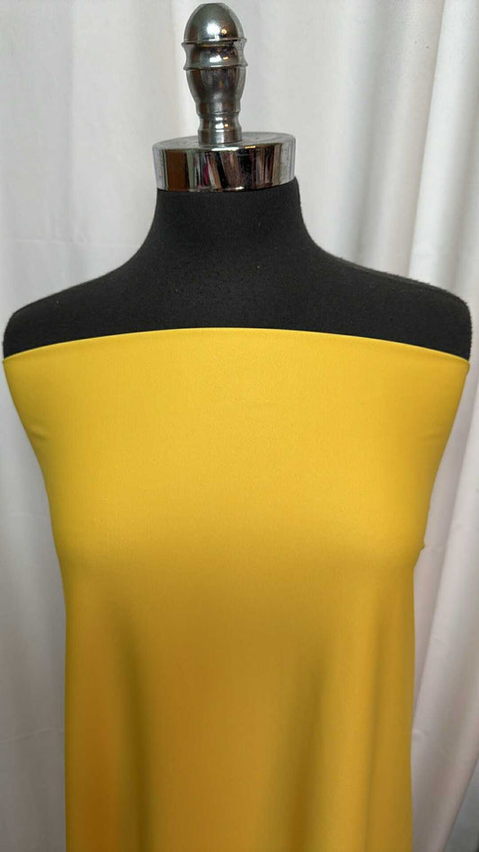 Yellow - Printed Yoga Performance - 2 Yard Cut