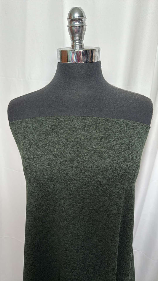 Green/Black - Mid-Weight Peached Performance - 2 Yard Cut
