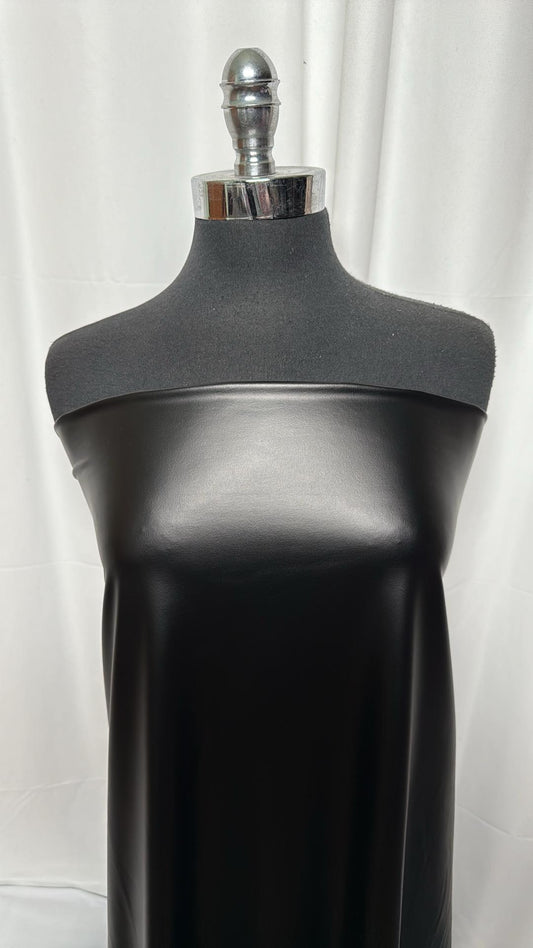 Black - Poly/Spandex with Foil - 2 Yard Cut