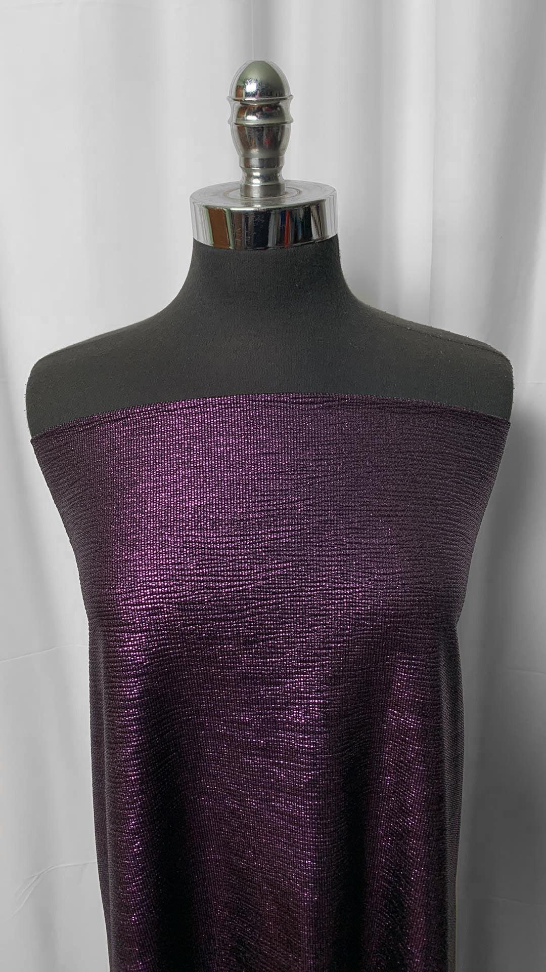 Purple Foil - Poly/Spandex - 2 Yard Cut