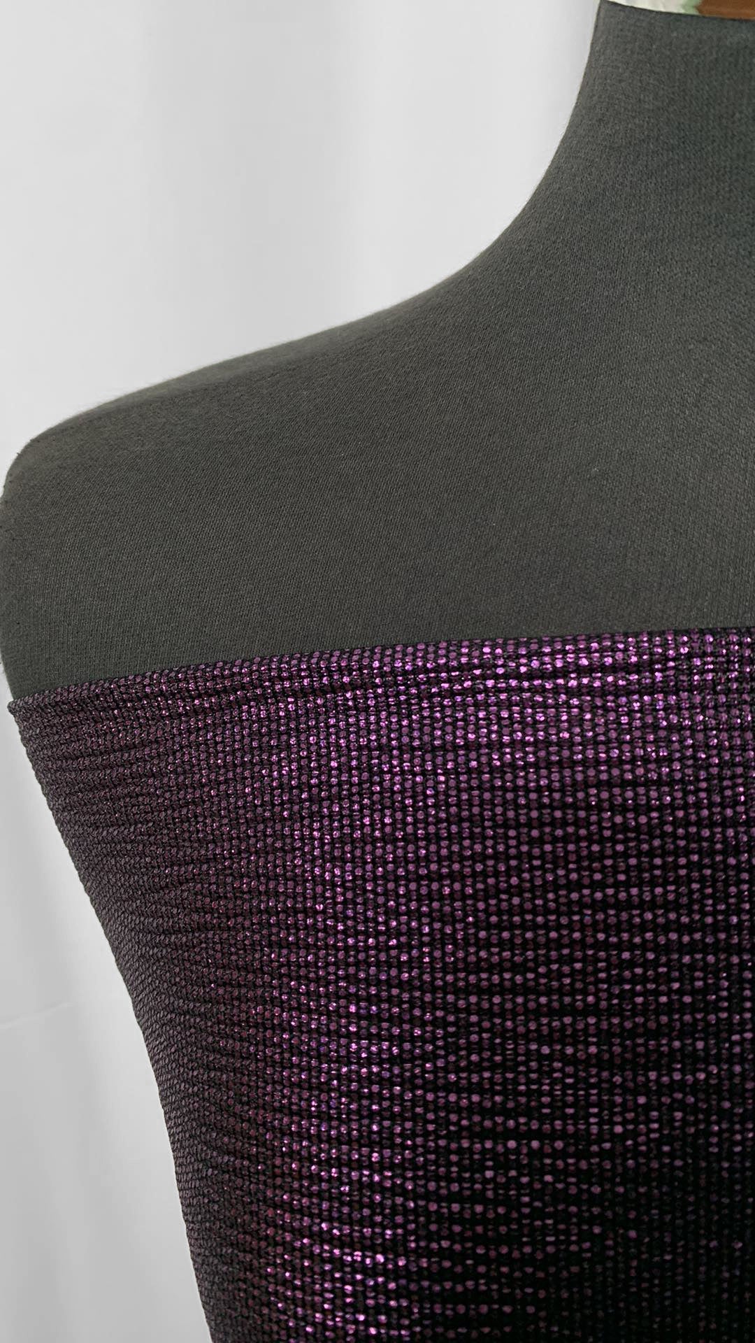 Purple Foil - Poly/Spandex - 2 Yard Cut