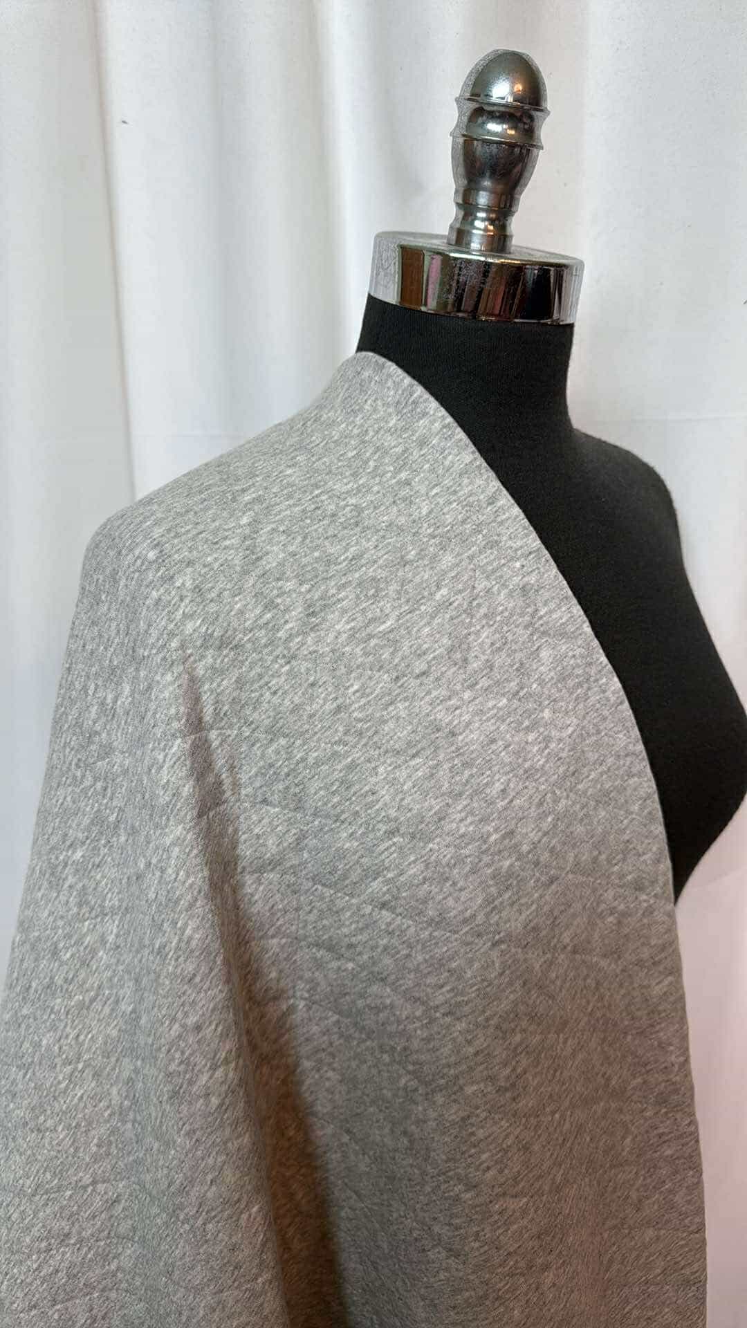 Grey - 2-Face Quilted - 2 Yard Cut