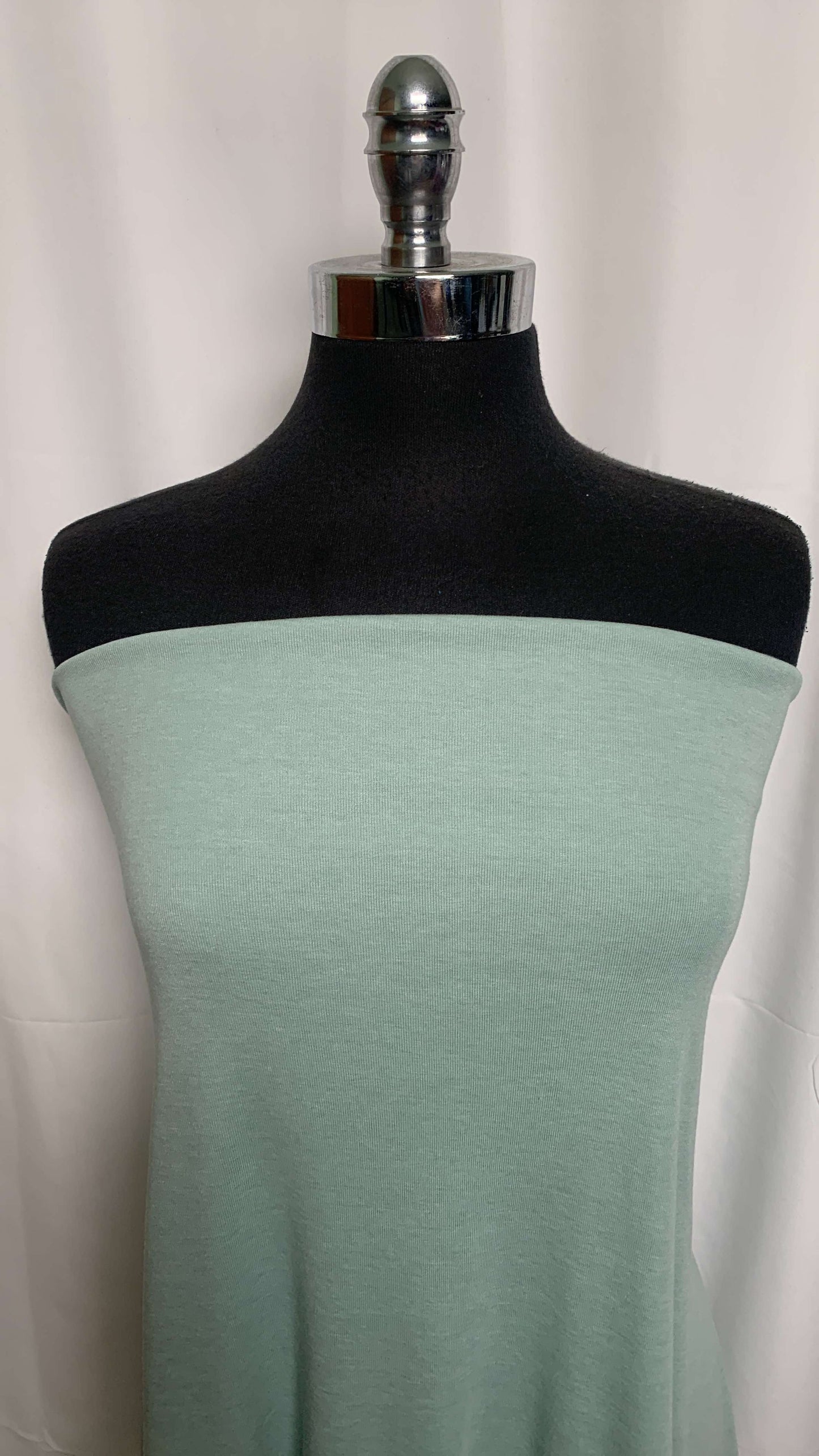 Mint - 1x1 Combed Cotton Rib - 2 yard Cut