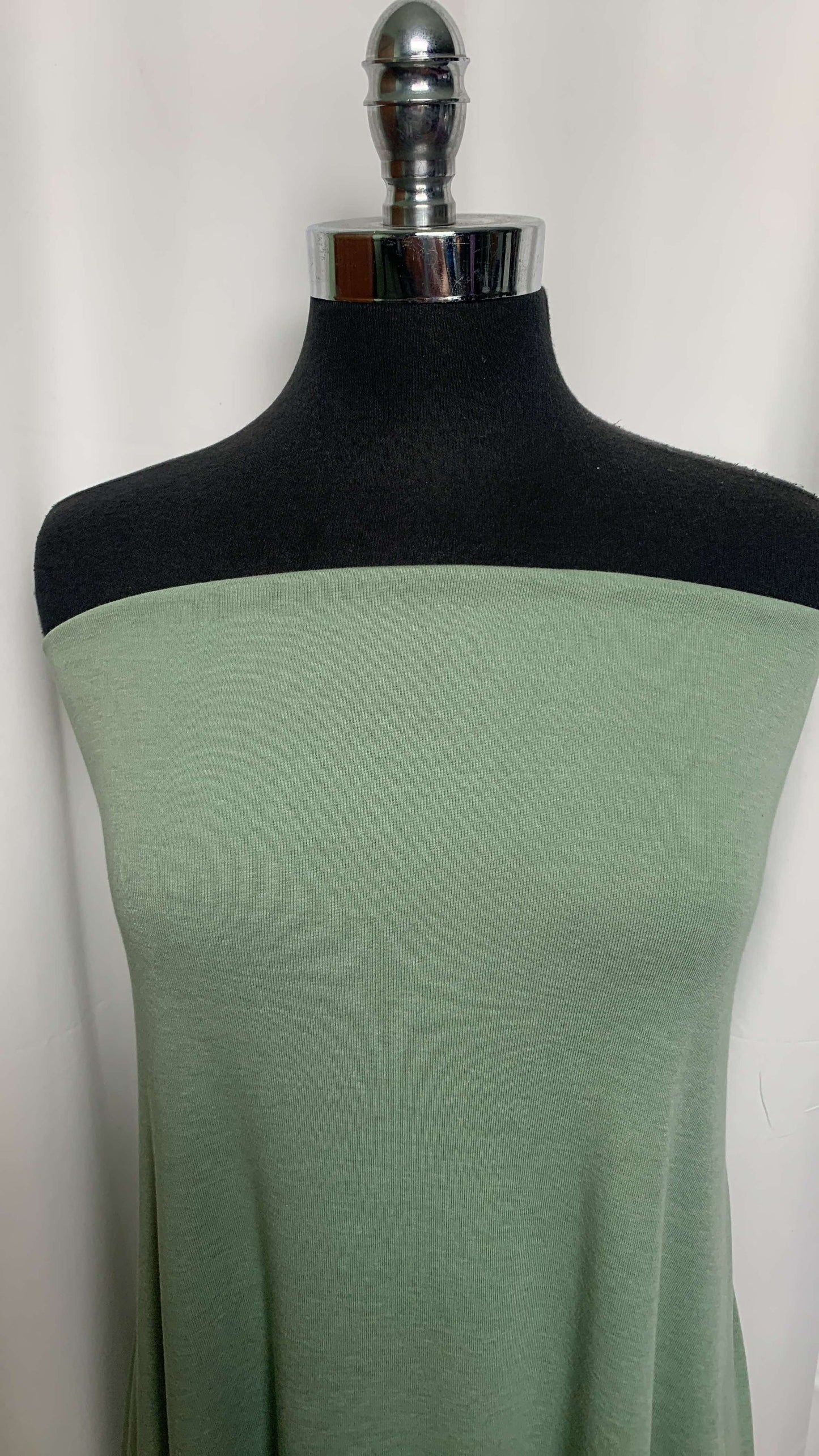 Sage - 1x1 Combed Cotton Rib - 2 yard Cut