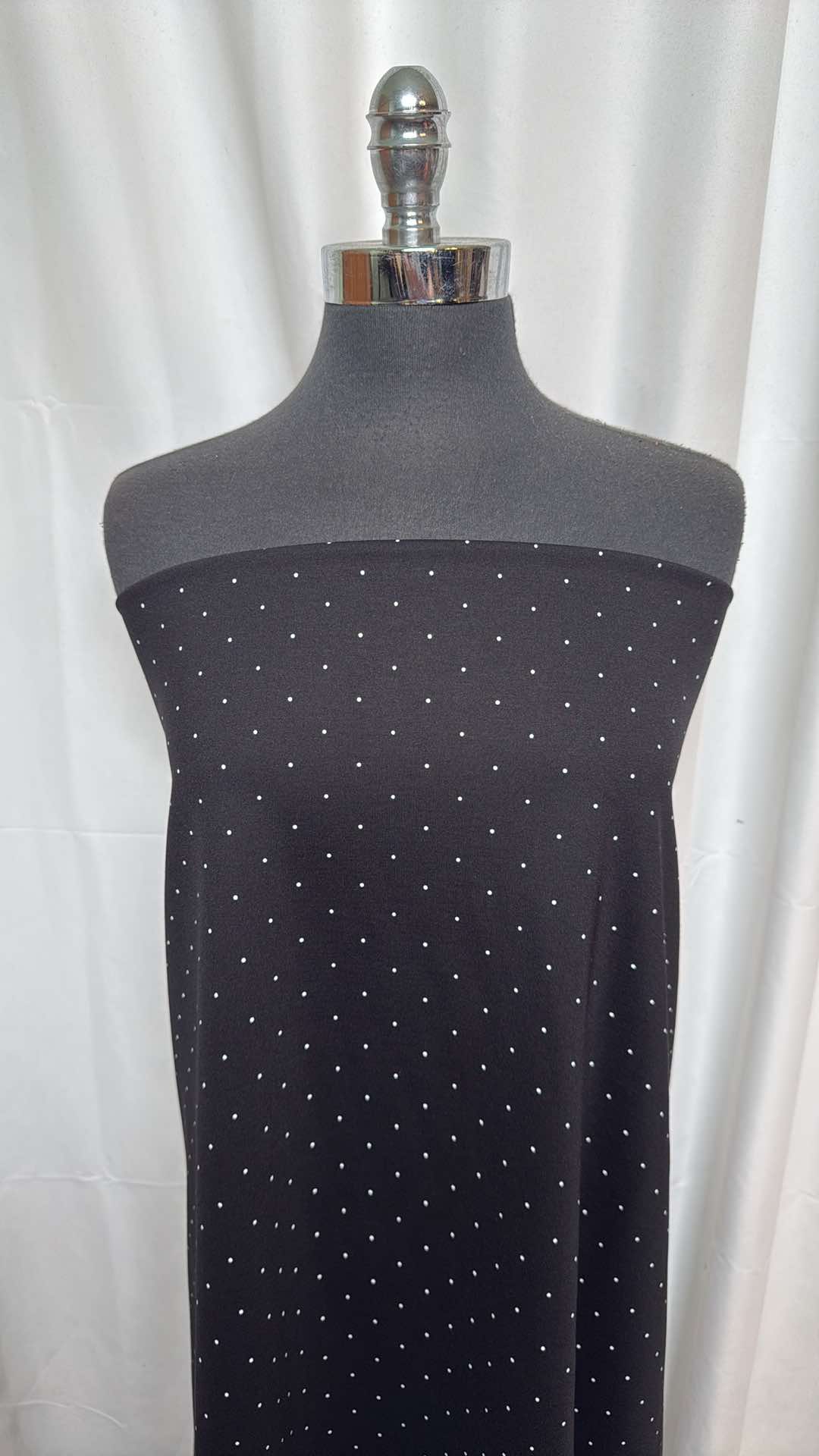 Printed Dots - Nylon Ponte - 3 Yard Cut