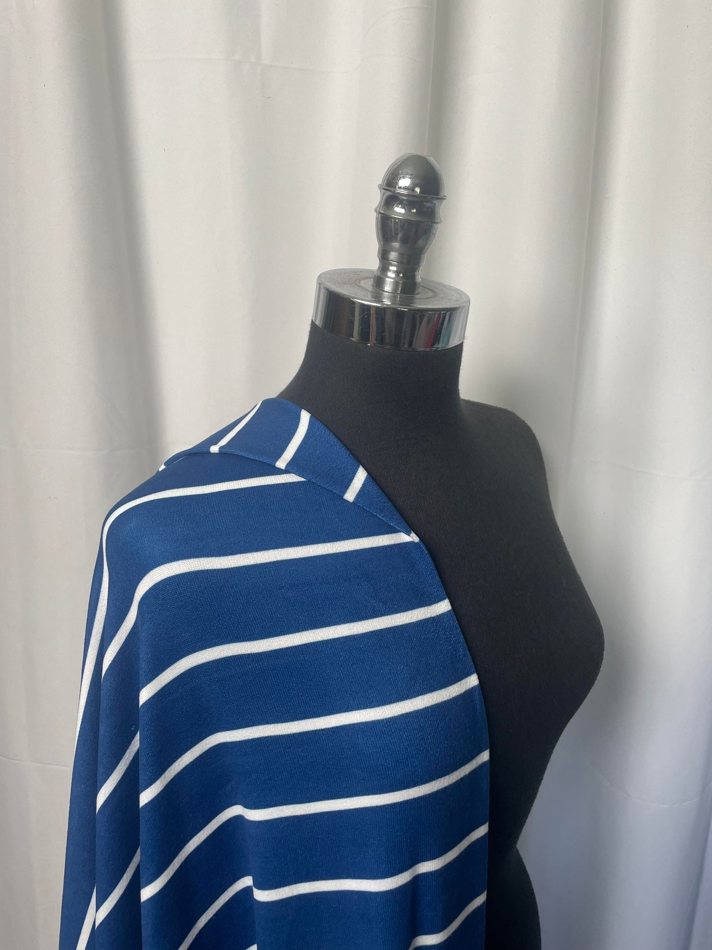 Blue Stripe - Oakley Sweater Knit - By the Yard