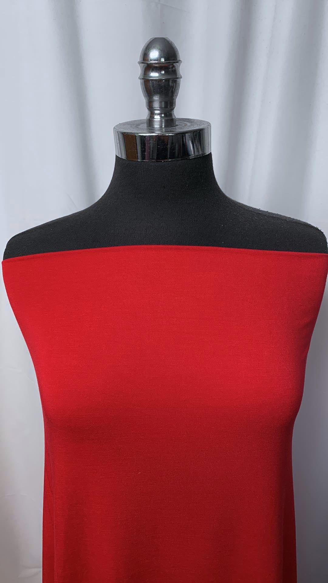Solid Red - Heavy Rayon/Spandex - By the Yard