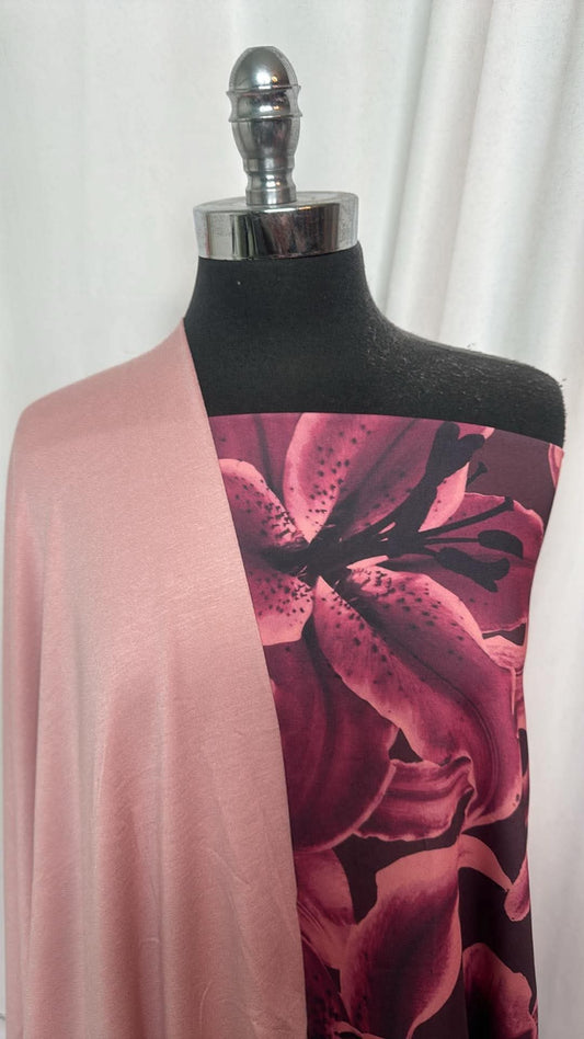 BLUSH/ORCHIDS BUNDLE : 2YD Blush Baby FT & 2.5YD Orchids Yoga PF : A30923