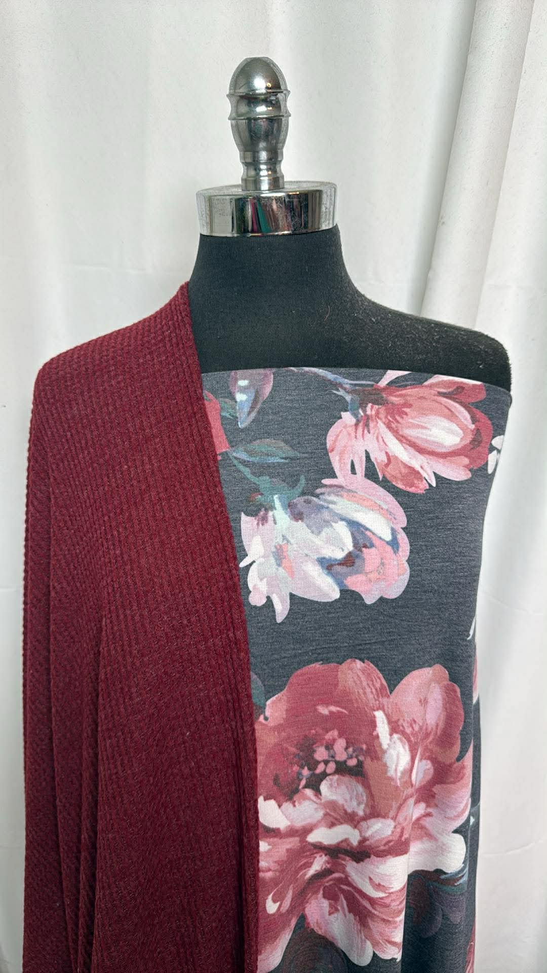FLORAL/WAFFLE BUNDLE : 2YD Floral PRS FT & 2.5YD Brushed Waffle : A30422