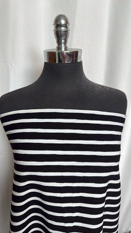 Textured Stripe - Poly/Spandex - 2 Yard Cut
