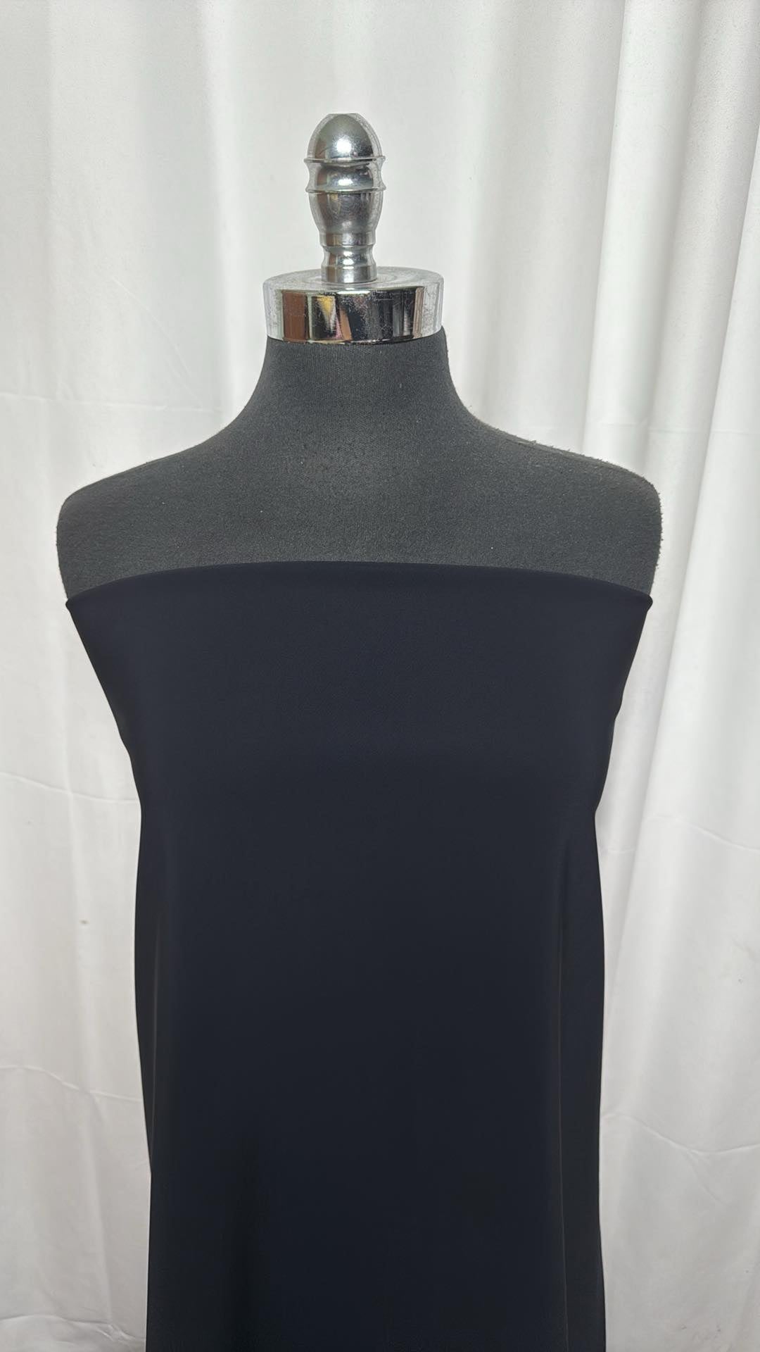 Black - 2-Faced Bonded Italian Polyamide/Elastane - 2 Yard Cut