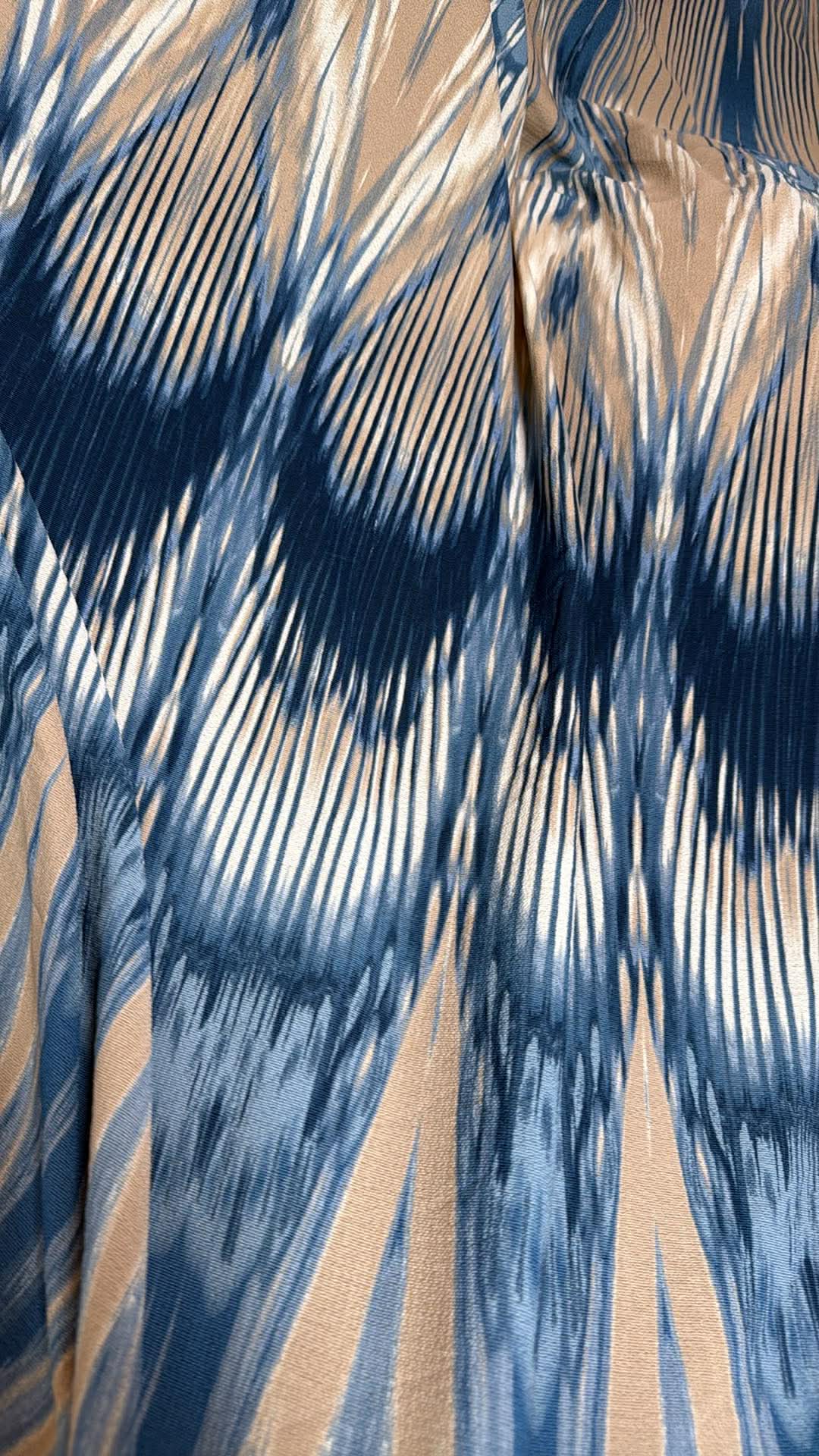 ABSTRACT/LINEN STRIPE BUNDLE : 2YD Stripe Linen-Blend Woven & 2YD Abstract Bubble Crepe : A30448