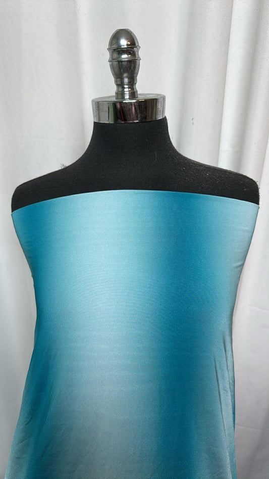 Blue Ombre - Designer Nylon/Spandex Swim - 2 Yard Cut