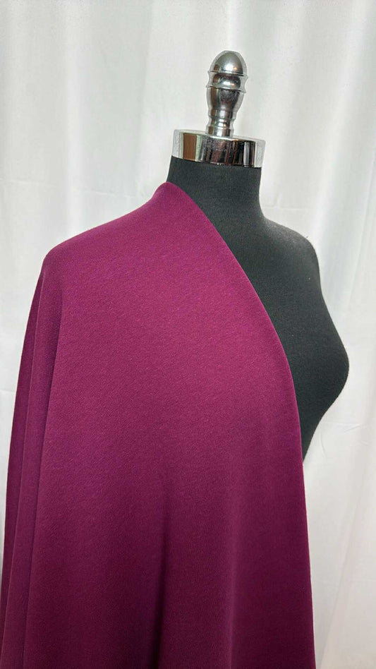 Magenta - 50/50 Cotton/Poly Sweatshirt Fleece (74" Wide) - 2 Yard Cut